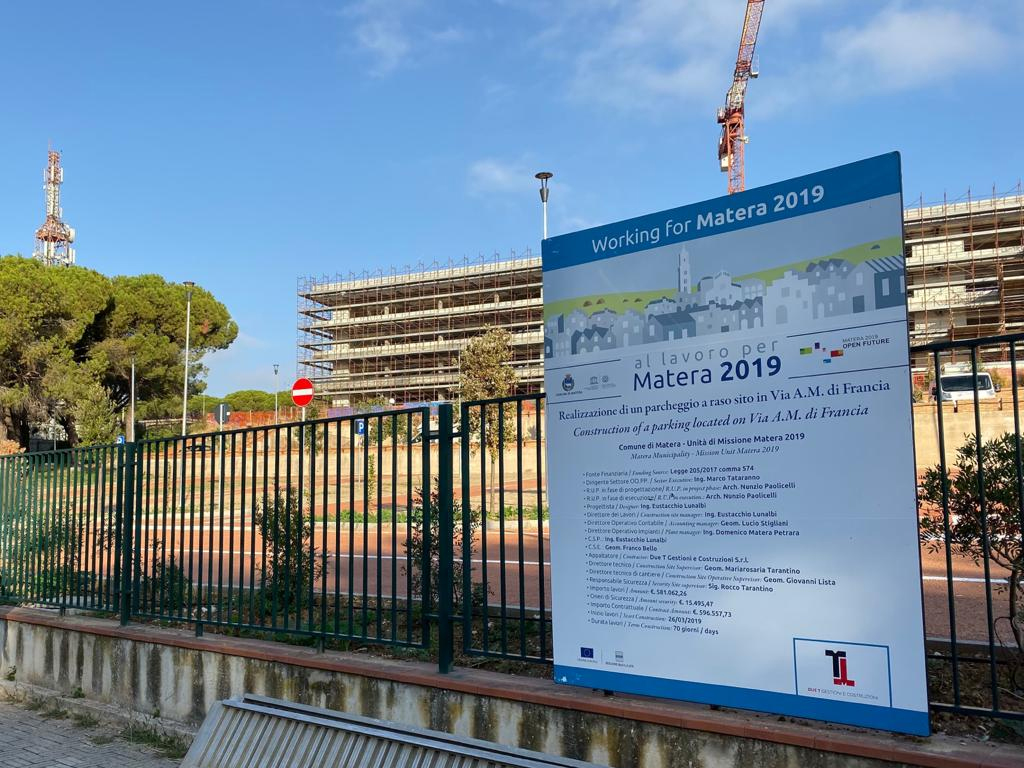 Parcheggio a raso a Matera
