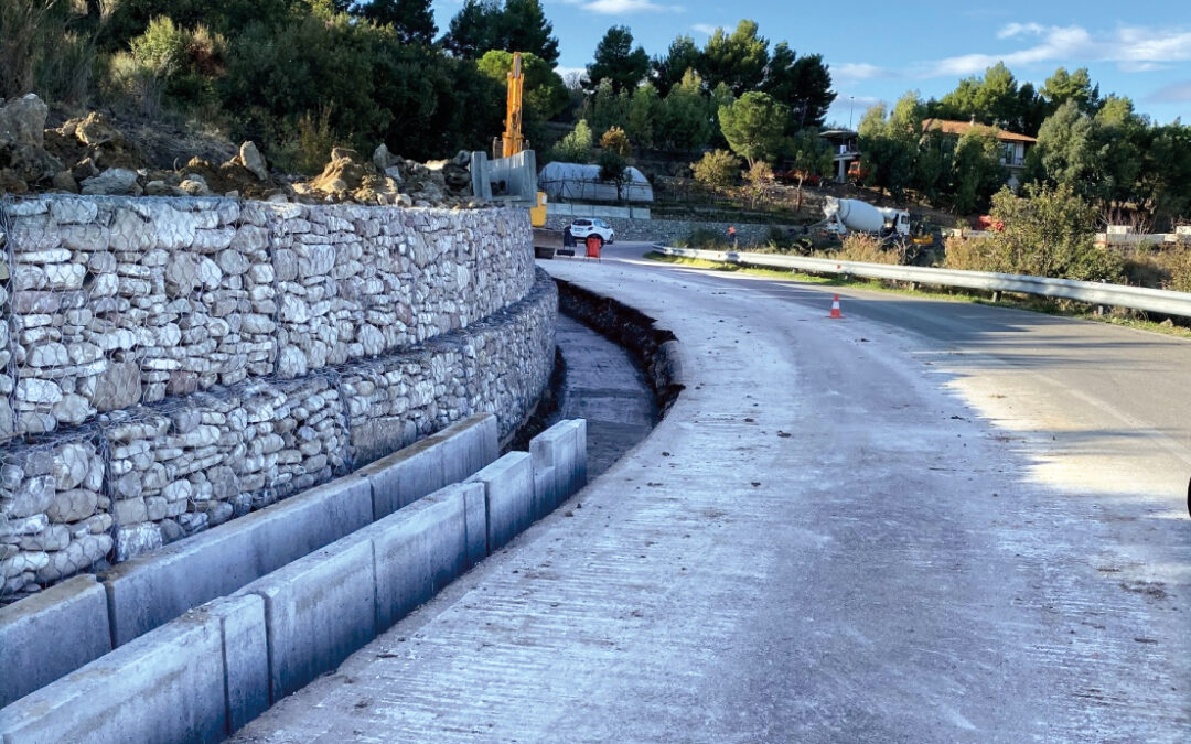Lavori di sistemazione frana